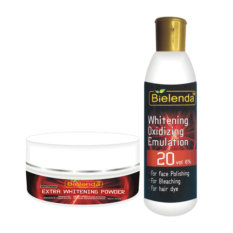 Bielenda Whitening Extra Powder & Oxidizing Emulsion 20 Vol 6%